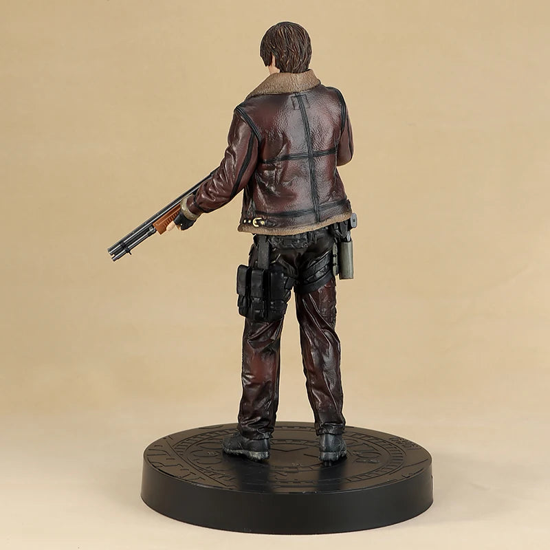 Resident Evil Leon S. Kennedy PVC Actionfigur 33 cm Biohazard Spiel Leder Leon Anime Figur Modell Spielzeug Sammlung Puppe Geschenk