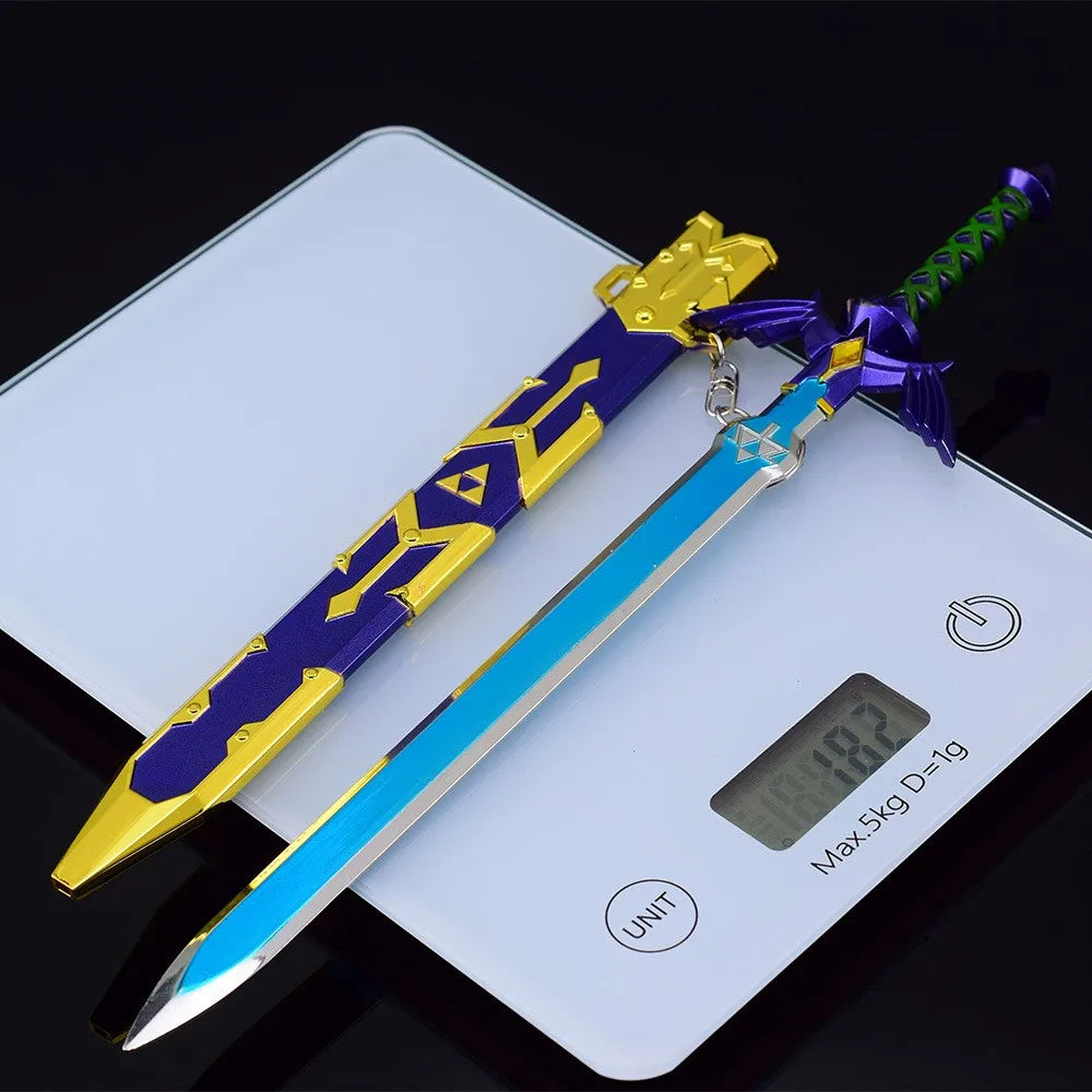28cm Great Master Sword LoZ Tears of the Kingdom Breath of the Wild Game Replica Metal Weapon Model Link 1:6 Action Figure Toys