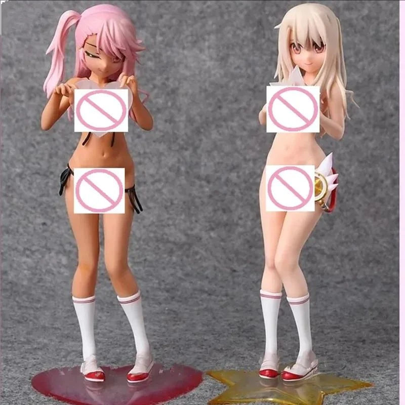 21 см секси аниме фигурка Fate Kaleid Liner Prisma Illya Illyasviel и Chloe Von Einzbern Puella Magic Madoka Sakura PVC екшън фигурка