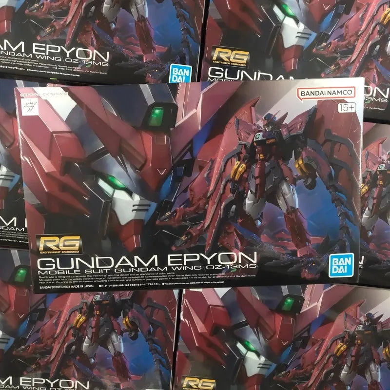 Anime Original Bandai RG 1/144 OZ-13MS Epyon Gundam PVC Action Figures Collect Decorative Model Figurine Toys Birthday Gift