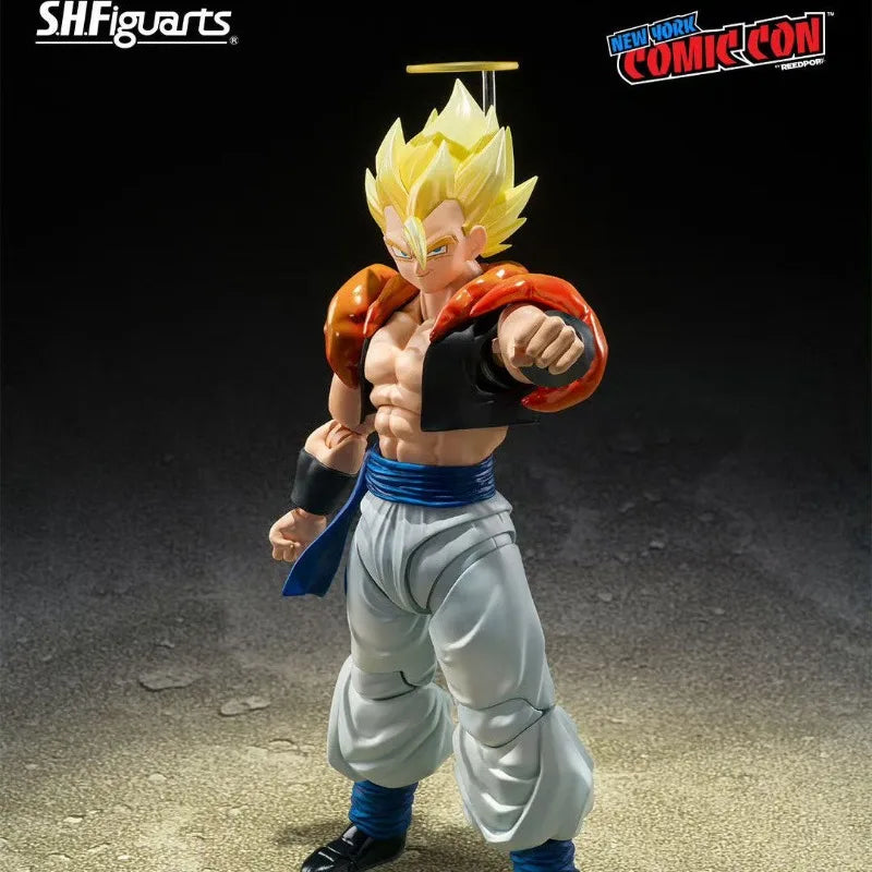 Fast Shipping Bandai Anime DRAGON BALL SHF SUPER SAIYAN GOGETA -EXCLUSIVE EDITION-Original Model Toy Action Figure Children Gift