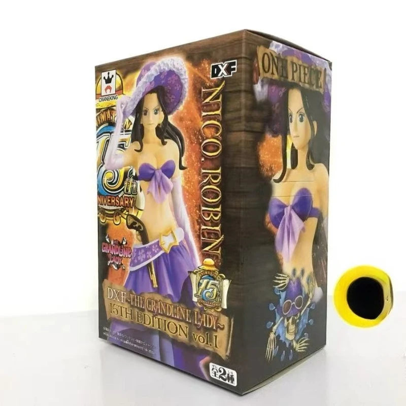 Japanese Bandai Banpresto One Piece Nico Robin 15th Anniversary Edition Original Genuine Action Figures Ornaments Doll Model Toy