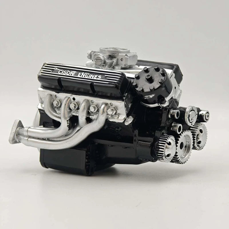 New V8 Engine Model Ornament, Metal Micro Engine Model Educational Display Kit, Suitable Gift For Car Enthusiasts For Collection