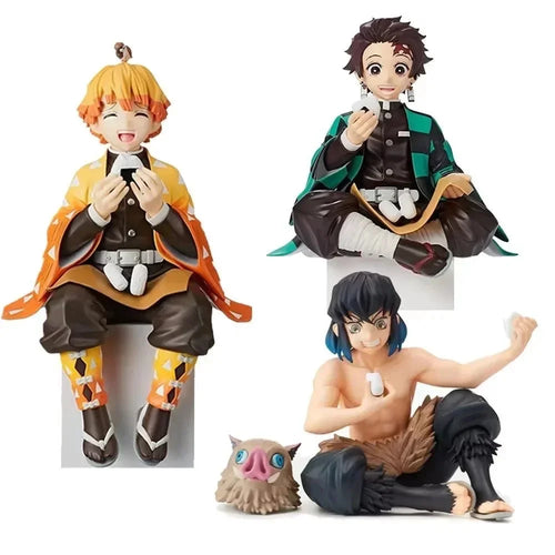 *!Anime Demon Slayer Actionfiguren Tanjirou Nezuko Zenitsu Tomioka Giyuu Kochou Anime Figur Sammeln Sie Kinderpuppenspielzeug für Kinder