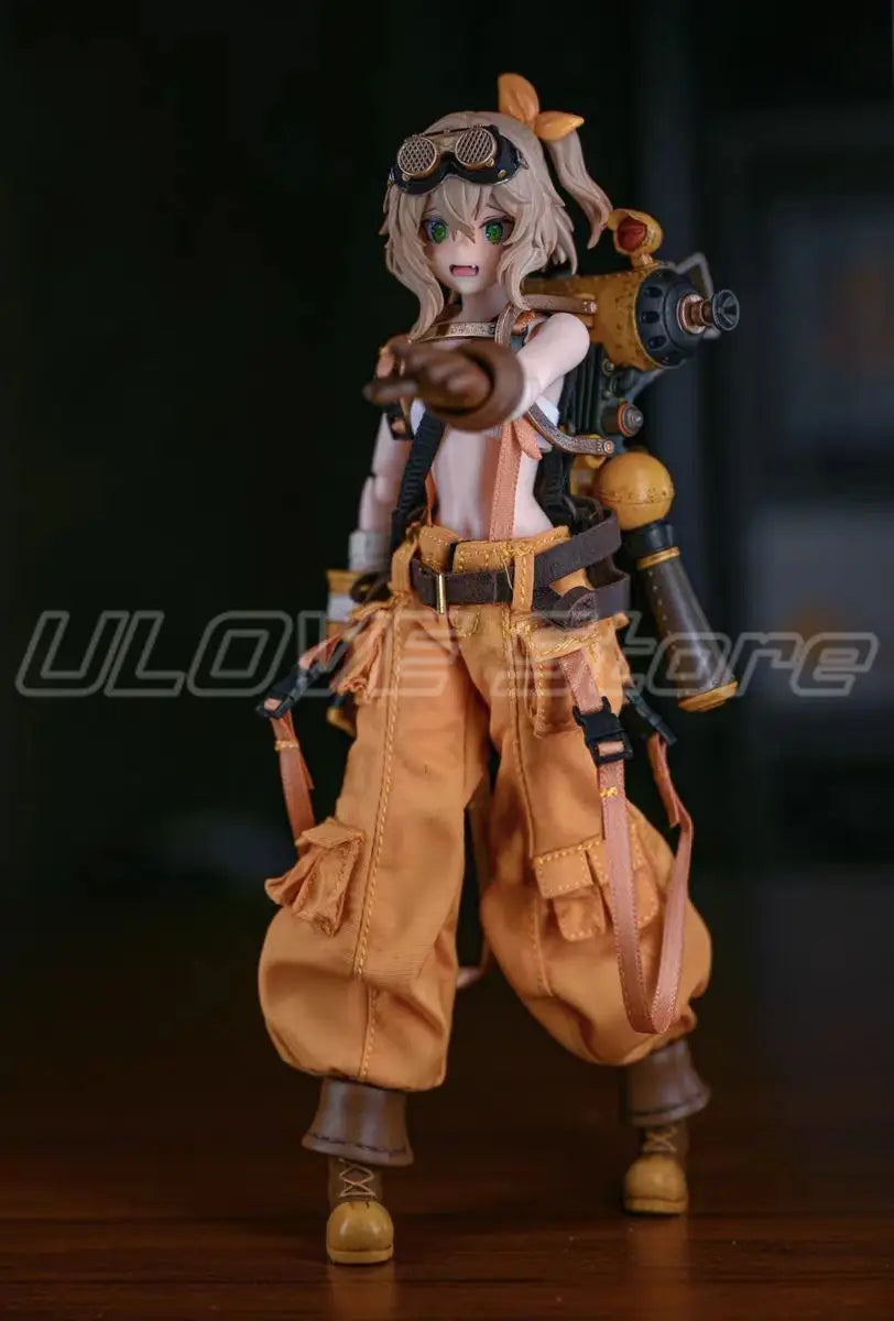 In Stock Original LYNXPULSE HASUKI Pocket Art PA007 Mechanic Fiona 1/12 Action Doll Model Toys Gifts