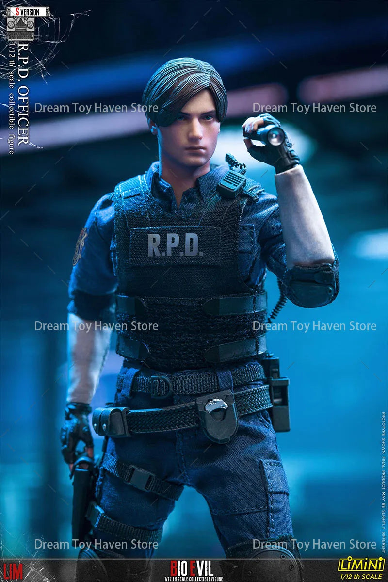 LIMTOYS 1/12 Scale Male Soldier Leon Action Game Police Officer Full Set 6Inch Action Figure Model Best Collectible Dolls