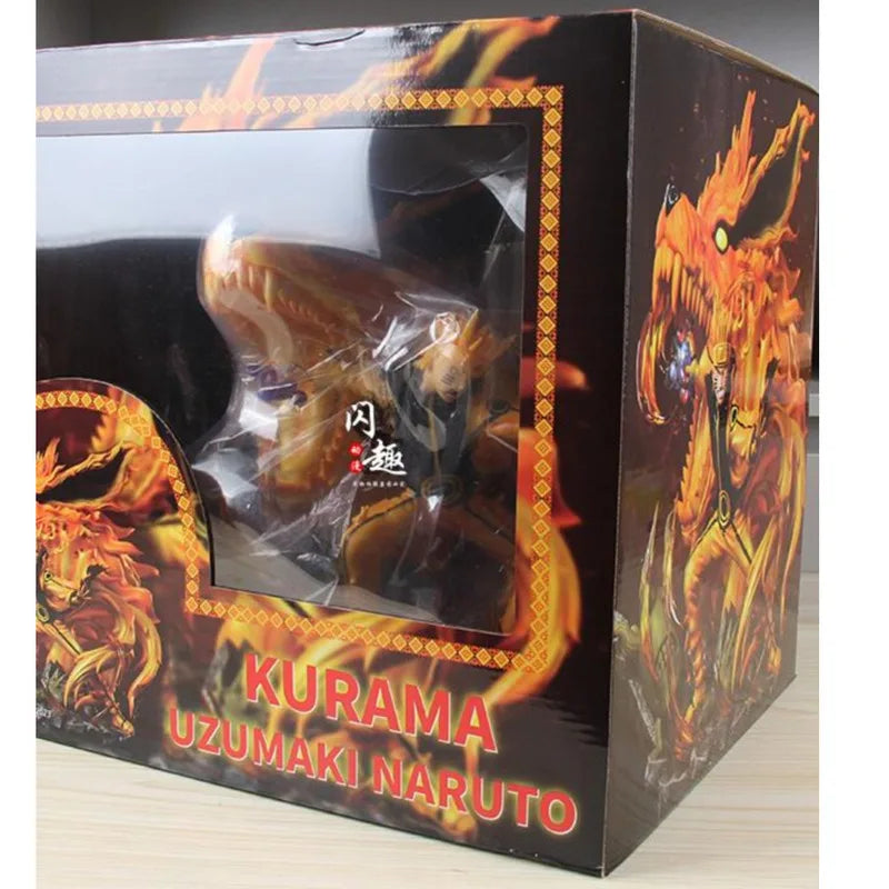 Naruto Shippuden Kurama Chakra Mode Naruto Anime Figures Action Figure Oversize Statue PVC 29cm Figurine Figma Collectible Toys