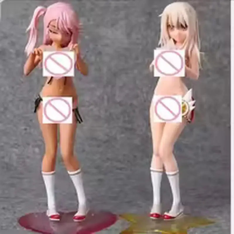 21cm  Sexy Anime Fate Kaleid Liner Prisma Illya Action Figure PVC Collectible Illyasviel & Chloe Von Einzbern Madoka Sakura