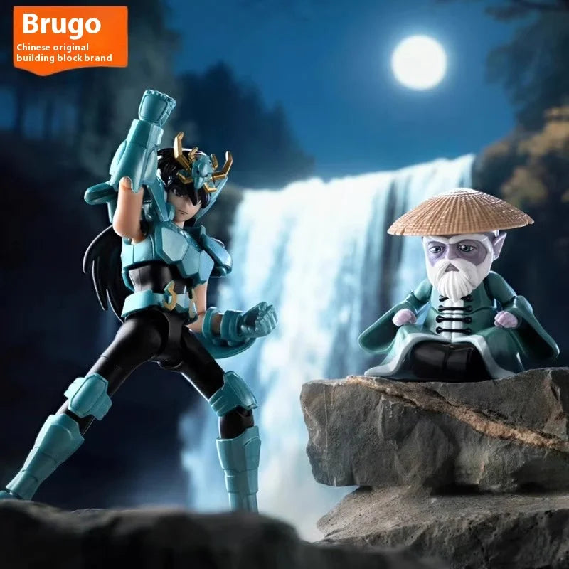 Blokees Saint Seiya Galaxy Version 2 Action Figures Camus Hoyoga Dohko Milo Shiryu Pegasus Nachi Anime Figurines Toys Kids Gifts