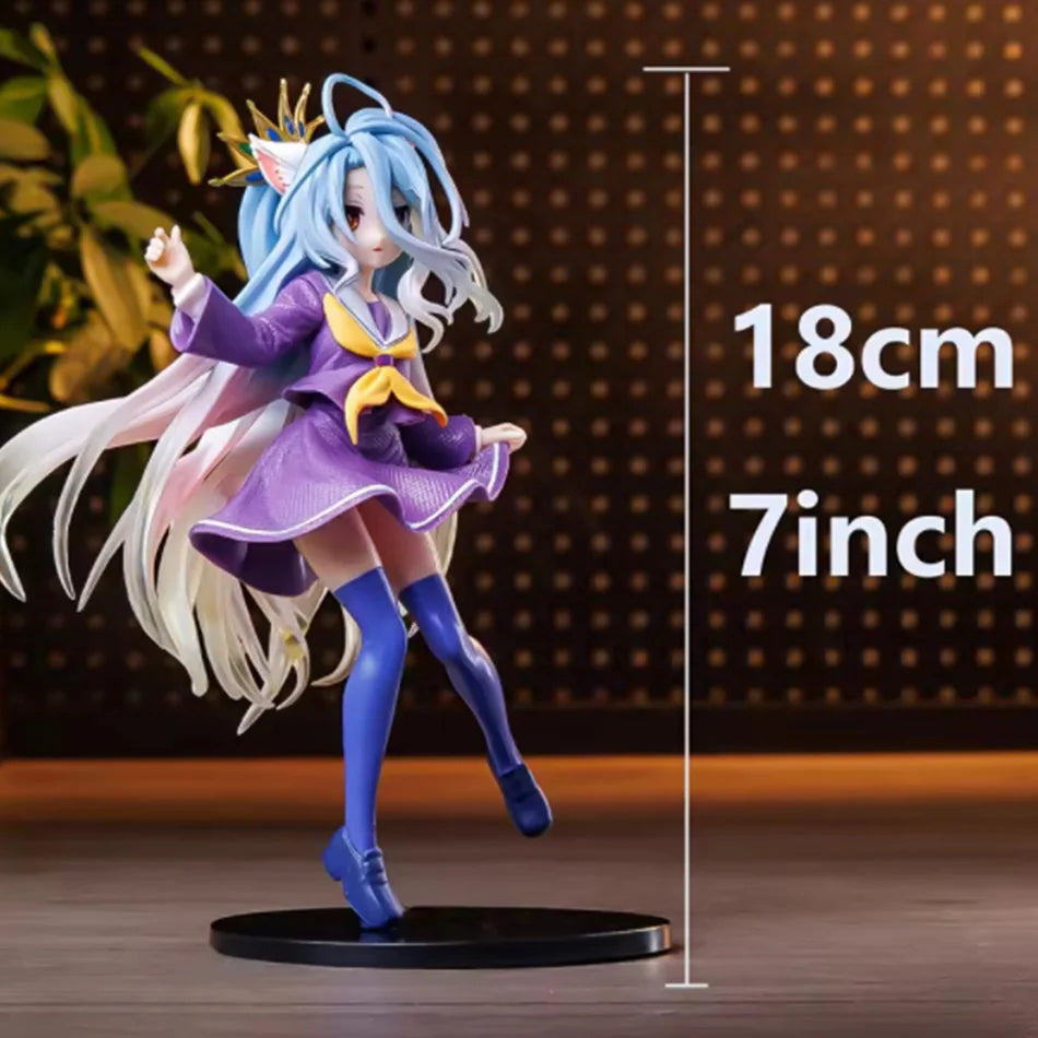 Anime NGNL No Game No Life Weiße Figur – PVC-Actionmodell, Ornament, Sammlerspielzeug, Geschenk für Fans