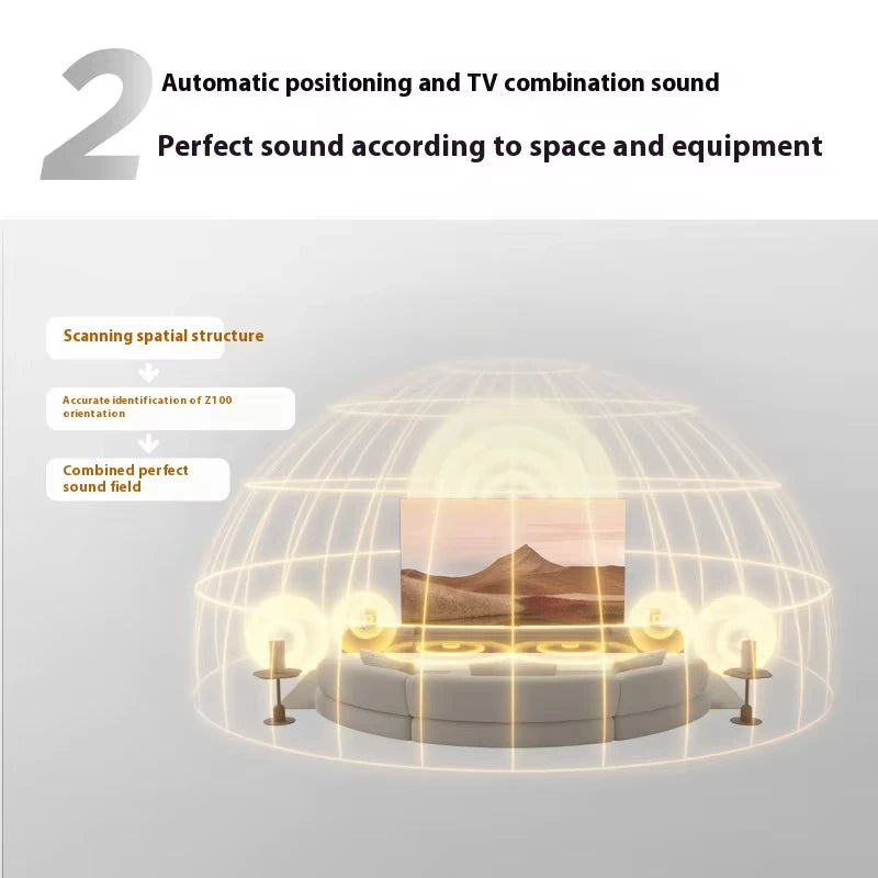 30% Off TCL Z100 Customized Bluetooth Speaker 1.1.1 Channel 4 Unit Dolby Atmos Space Sound Calibration Bluetooth music speaker