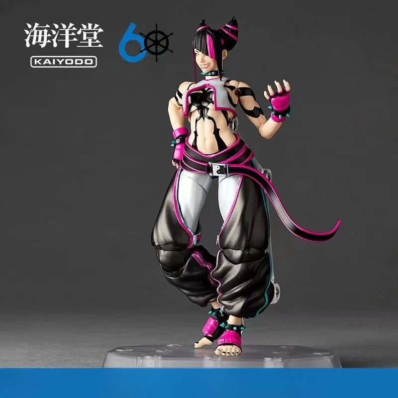 In Stock Kaiyodo Rinsen Technology Amazing Yamaguchi Style Street Fighter Juri Action Figure Toy Collection Gift
