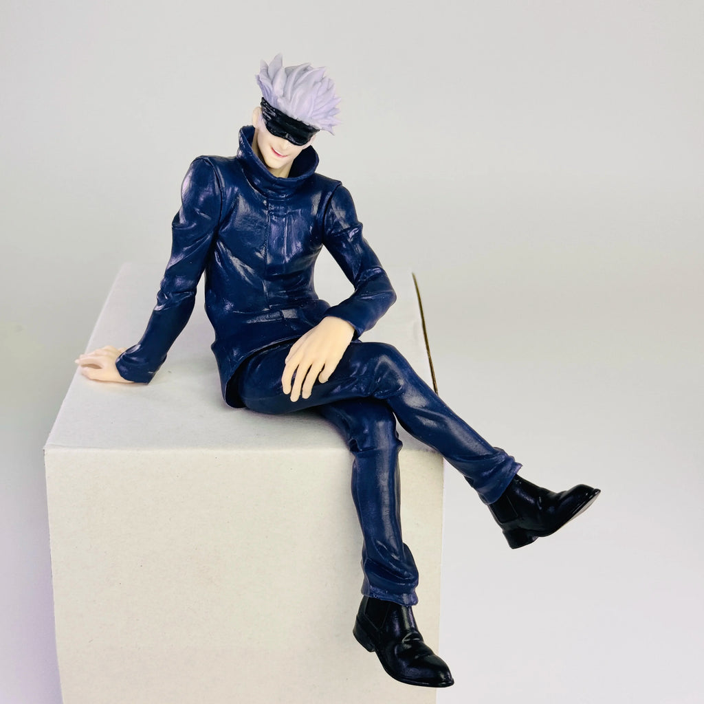 Hot Jujutsu Kaisen Anime Figure Sitting Satoru Gojo Figure Collection Model PVC Action Figures Anime Decoration Toys Gifts