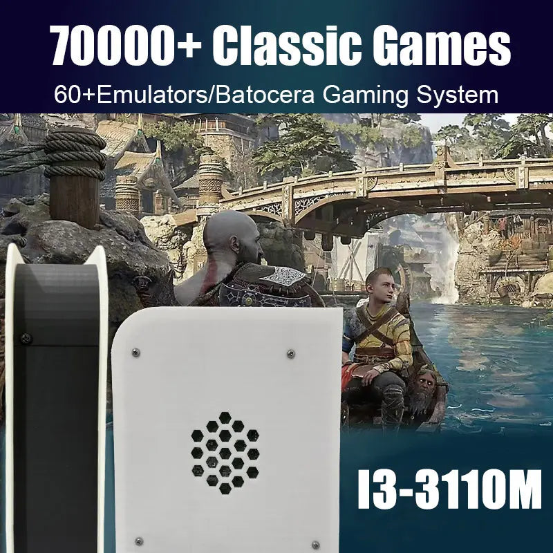M15 60+Emulators 1T Retro Game Console Batocera I3-3110M 70000+Games For Wii PS2 PSP GameCube N64 Wireless handle
