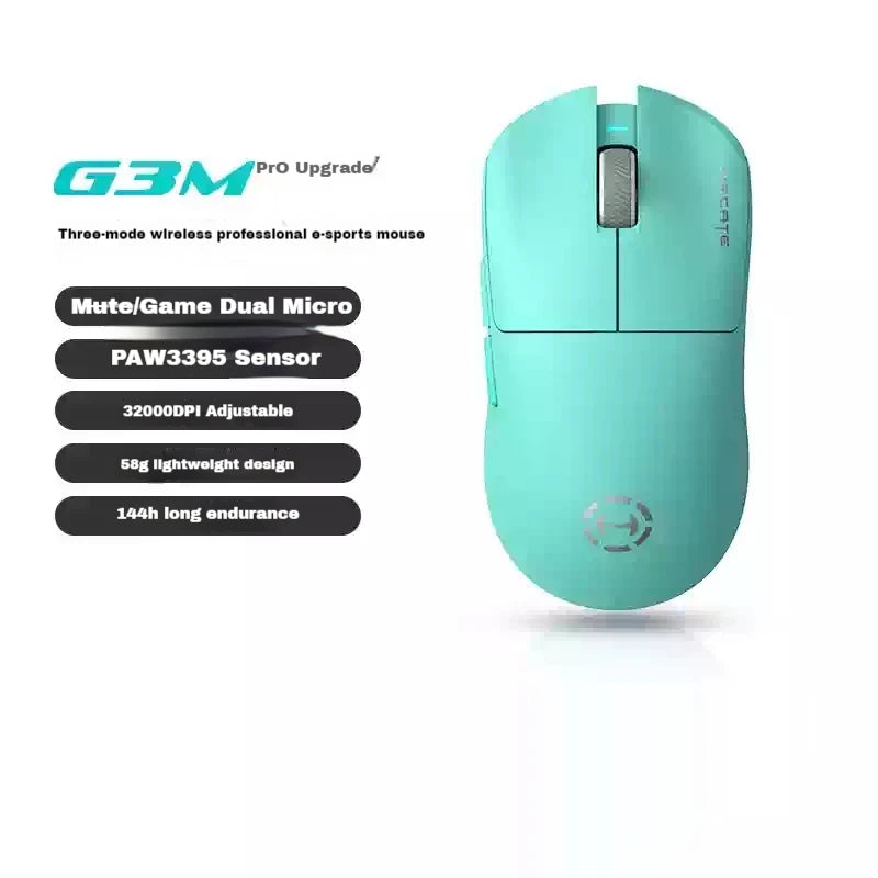 Edifier Hecate G3M pro Подобрена безжична геймърска мишка с три режима, лека и ергономична конструкция, Paw3395 за електронни спортове, аксесоари за компютър