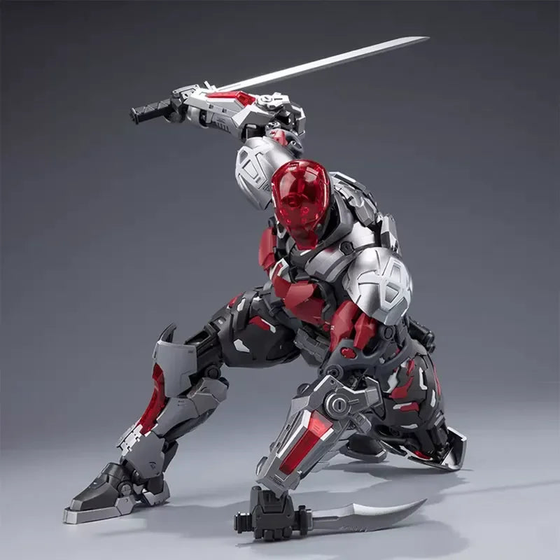 Hemoxian 1/10 Batman Arkham Knight Two Forms Switchable Assembly Model Kit Light Up Action Figure Superhero Model Toy Boys Gift