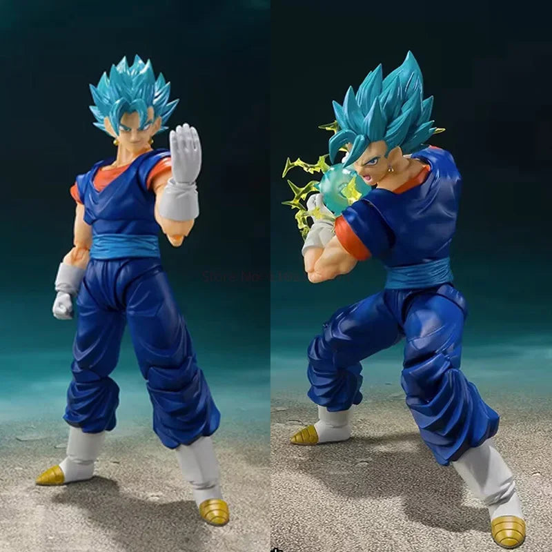 Dragon Ball Super Vegetto SHFiguarts Vegito Blaue Actionfigur SHF Super Saiyan God PVC Anime Modellbausatz Kindergeschenk Spielzeug