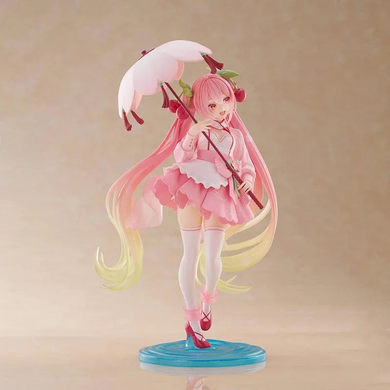 TAiTO AMP Hatsune Miku Sakura Miku ~Sakura Dress Ver PVC 21CM Anime Action Figures Model Collection Toy
