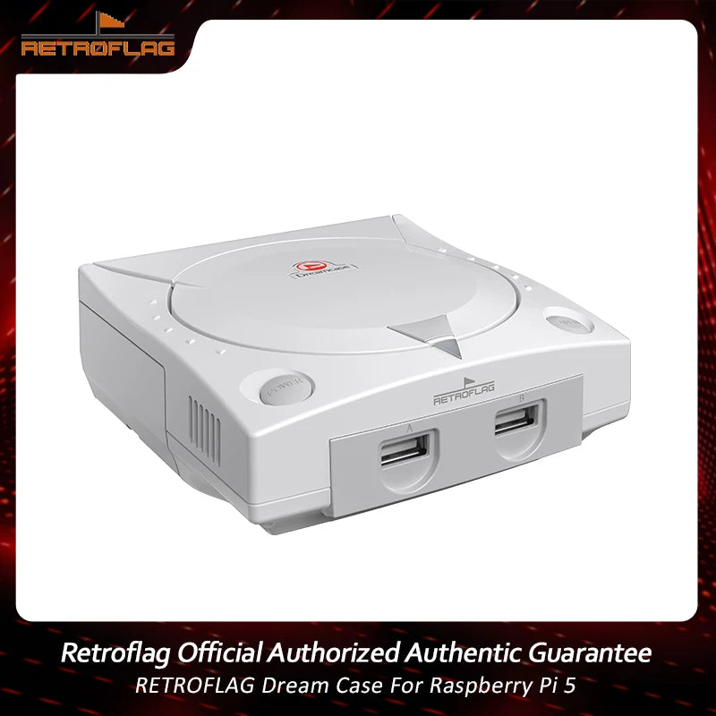 Retroflag RF Dream Case with Cooling Fan Functional Switch for RaspberryPi 5, SD Card Slot, USB, LAN and Improved HDMI Ports