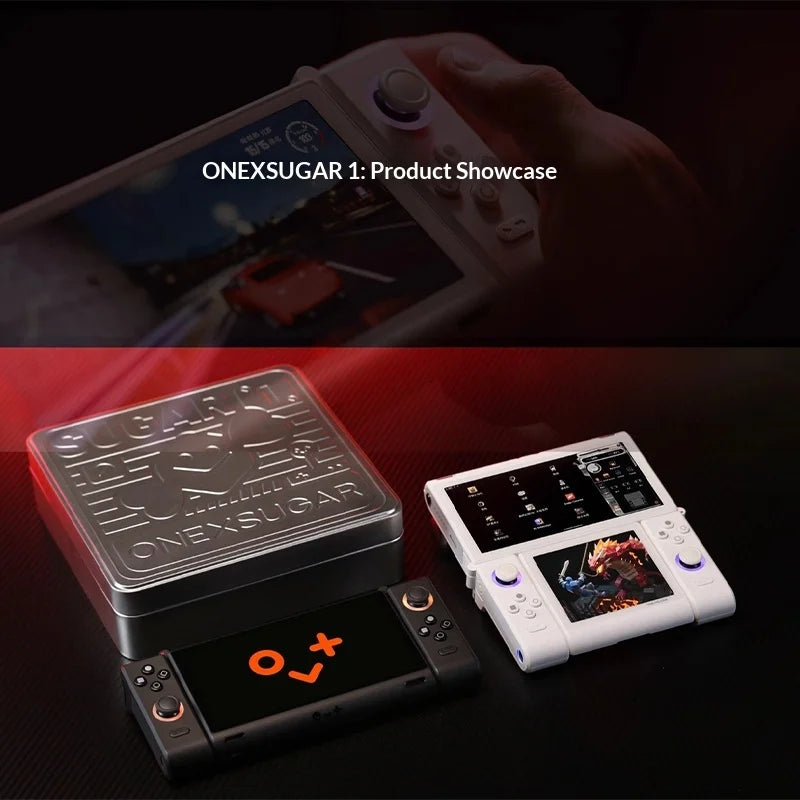 Onexplayer Onexsugar Sugar 1 Handheld Game Console Dual Screen Retro Pixel Gamepad Hall Joystick Oled G3 Gen3 Bluetooth Wifi