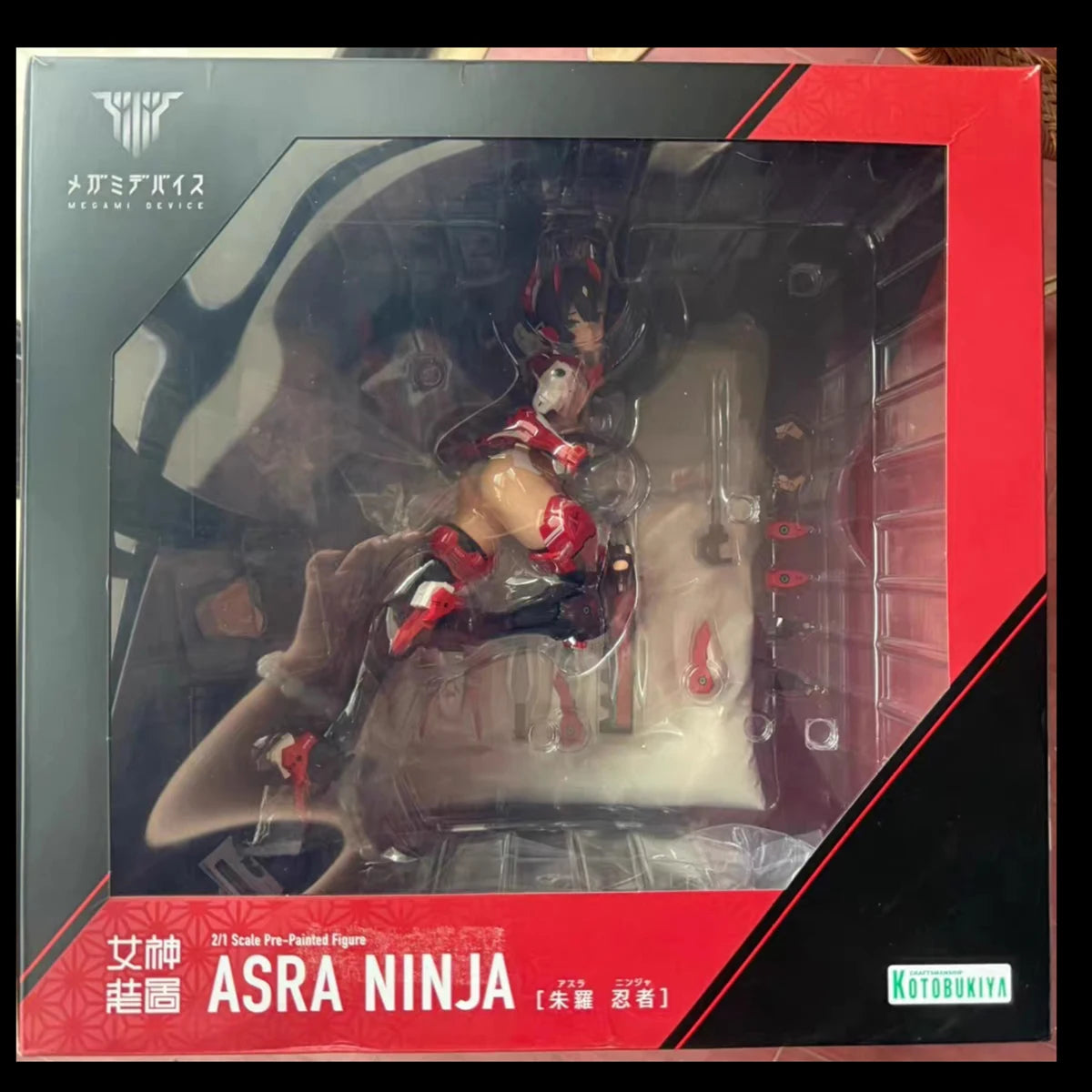 In Stock Original Genuine Kotobukiya Prepainted Megami Device Asra Ninja 1/0.5 H=280mm Model Figure Decoration Mecha Girl Gift