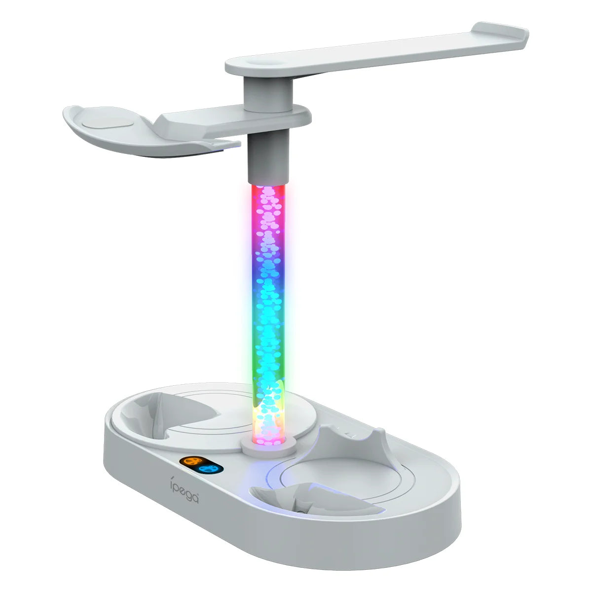 IPEGA  Dual Magnetic Charging Dock PG-P5V001 for PS5 VR2 with RGB Lighting,Headset &Controller Storage Stand