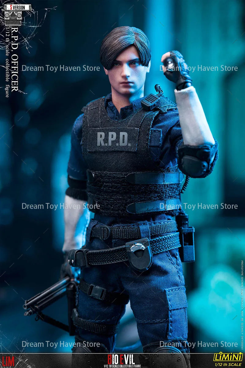 LIMTOYS 1/12 Scale Male Soldier Leon Action Game Police Officer Full Set 6Inch Action Figure Model Best Collectible Dolls