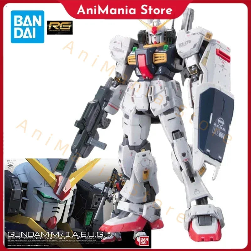 Bandai RG 1/144 Mk 2 AEUG Action Figure Mobile Suit Gunpla Gundam Model Kit Anime Figures Toys for Boys Children's Gifts