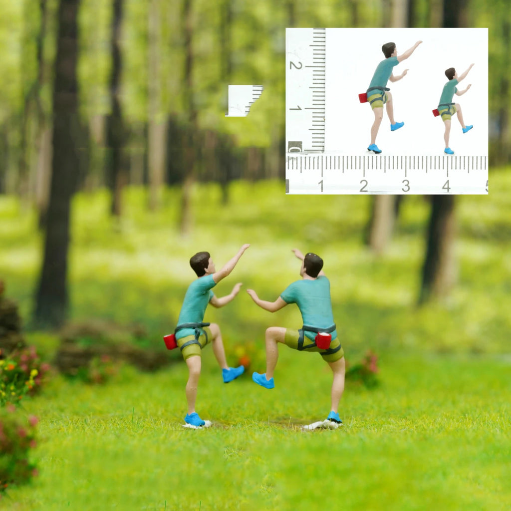 1/64 Miniature Figure Sports Climbing Climber Model Collectible 1/87 Minifigures DIY Garage Scene Decoration Micro-landscape