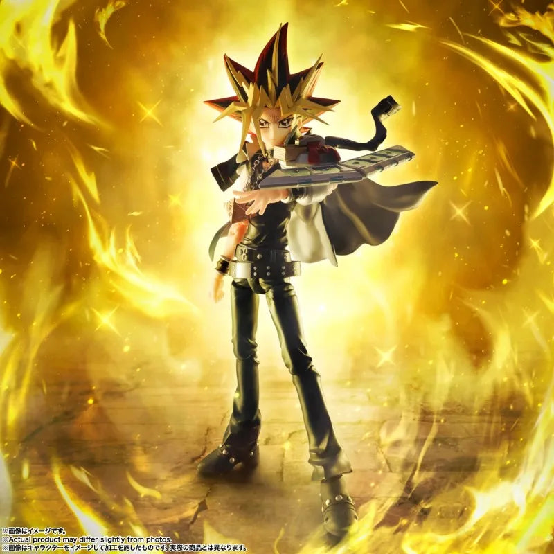 In Stock Original BANDAI S.H.Figuarts Yami Yugi Yu-Gi-Oh! Duel Monsters Anime Figure Toys PVC Model Collection