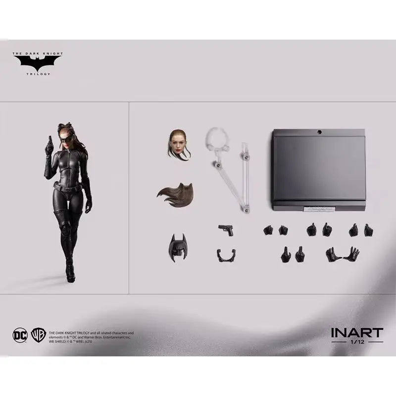 In stock INART 1/12 Batman The Dark Knight Rises Catwoman Bale Eternal Fight Hero 6Inch Action Figure Model Collection Gifts