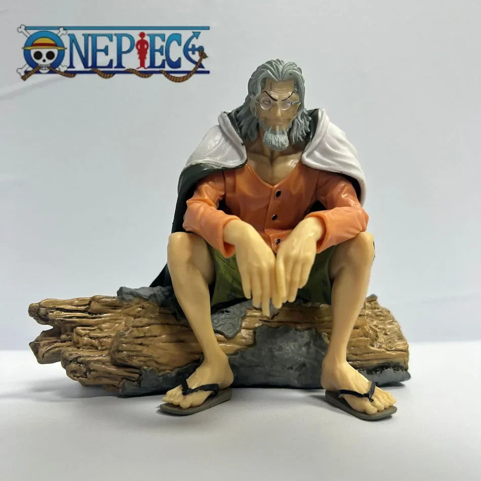 12cm Anime One Piece Figures Silvers Rayleigh Action Figures Rayleigh Statue PVC Collection Model Toys Birthday Ornamen Gifts