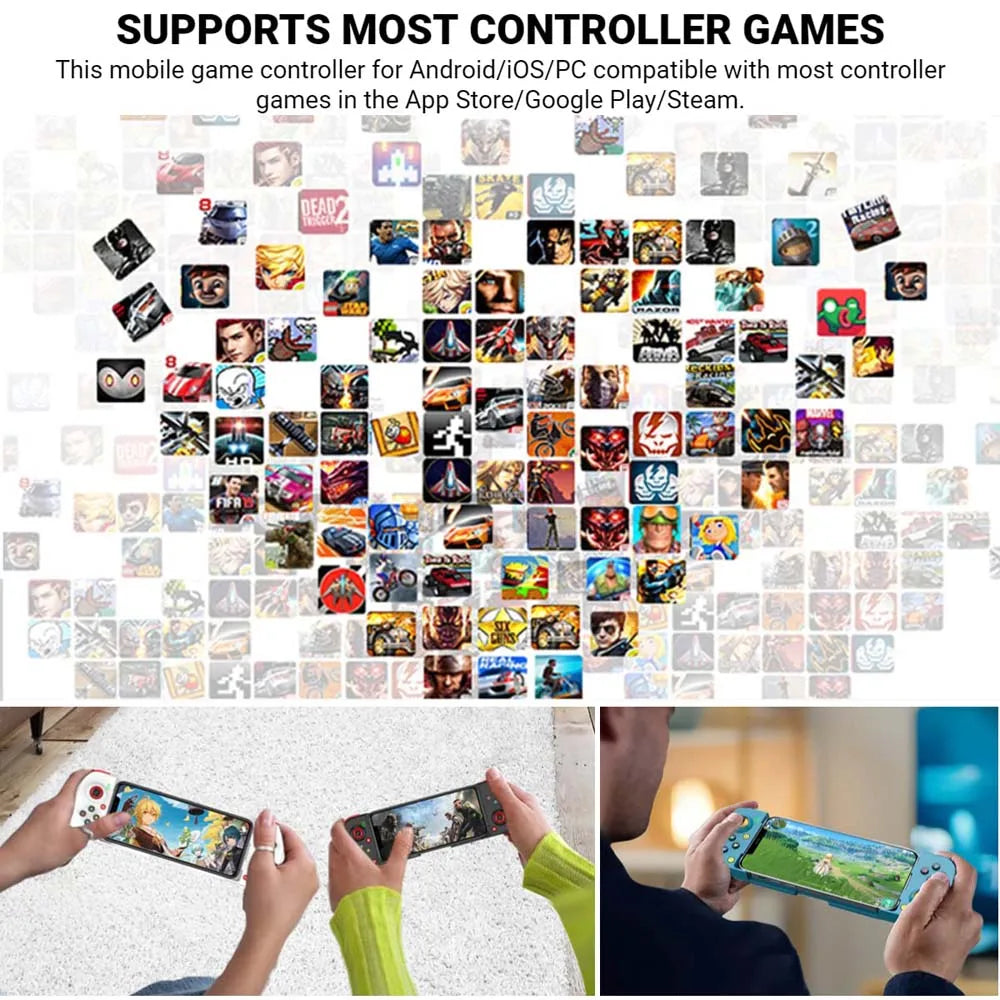 D3 Mobile Game Controller BSP-D3 Gamepad Wireless Telescopic for Android/iOS/Hongmeng Stretchable Gaming Controllers Joystick
