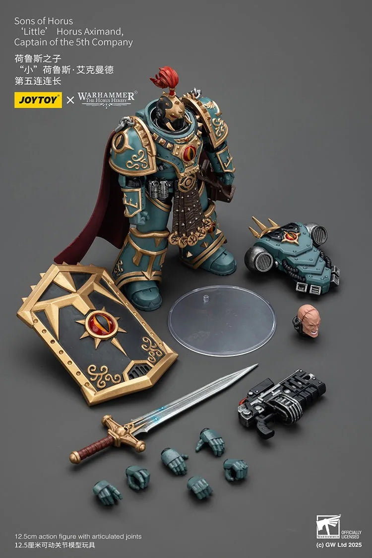 JOYTOY Warhammer "The Horus Heresy" Sons of Horus 'Little’Horus Aximand,Captain of the 5th Company Action Figures Doll Collect