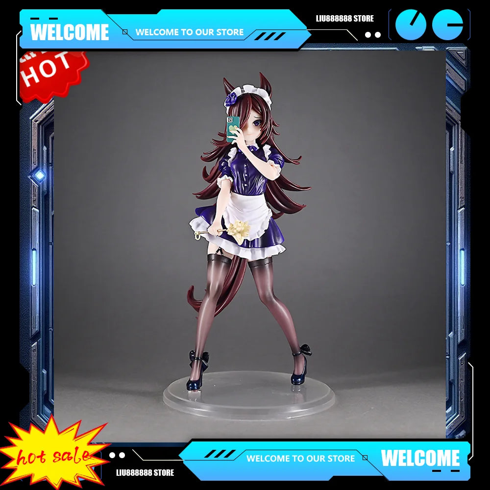 Umamusume Pretty Derby Figure Rice Shower PVC Action Figurine Chinese Anime Figure Girl Toy Game Collectible Model Doll Toy Gift
