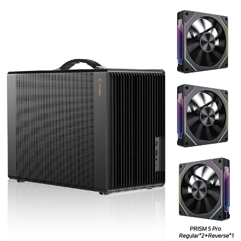 Power Train P40 M-ATX Side noodle  glass ITX Motherboard ATX/SFX Power Supply Support Type-C Desktop Portable MINI Small Chassis