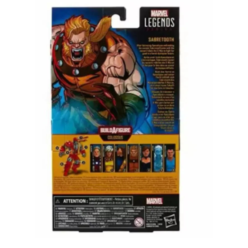 Original Hasbro Marvel Legends Series X-MEN SABRETOOTH Anime Figure Toys Collection Ornaments