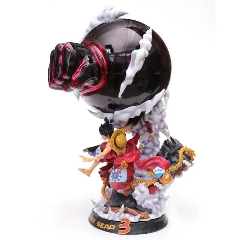 One Piece Anime Figurine Model GK Kimono Monkey D Luffy Gear 3 Action Figure 45cm Statue Collection Toy PVC F3 Studio Figma