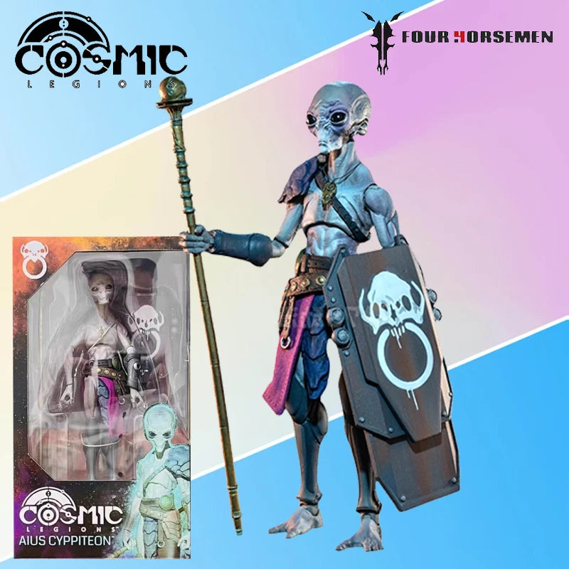 Four Horsemen Studios Genuine  Cosmic Legions Series T. U.5. C.C. Sentry，Kragna，Aius Sepetian Finished Product Movable Model