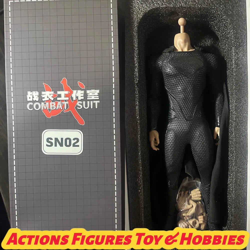 COMBA SUIT 1/6 SN02 Superhero Super Flexible Body Model Night Messenger Battle Suit Fit 12Inch Action Figure Soldier Head Sculpt