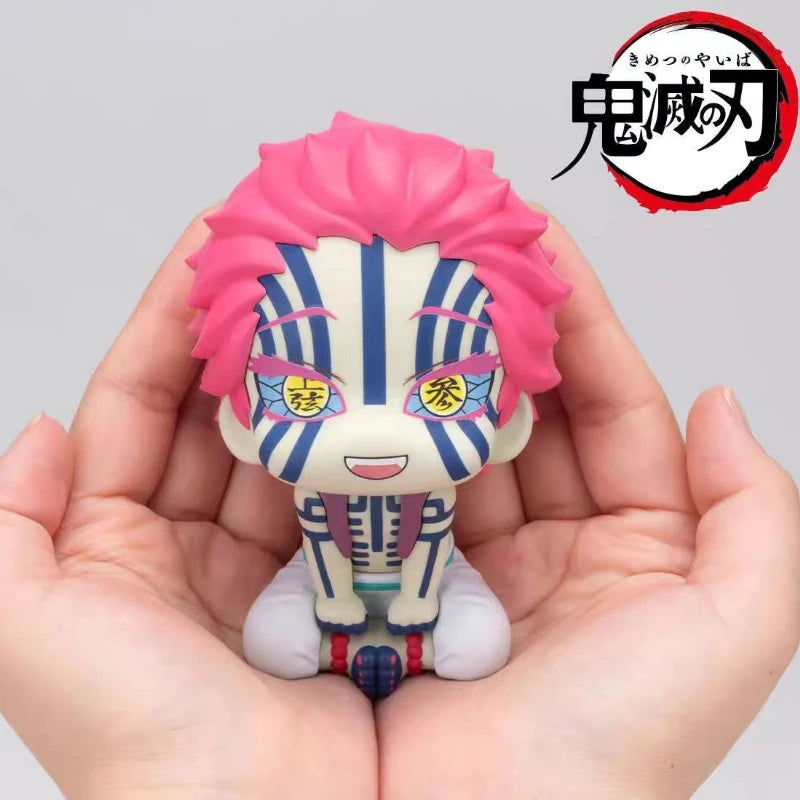 demon slayer Damomaru anime figure Shangxian·san Yiwo seat head movable doll Q version cute model toy peripheral color box