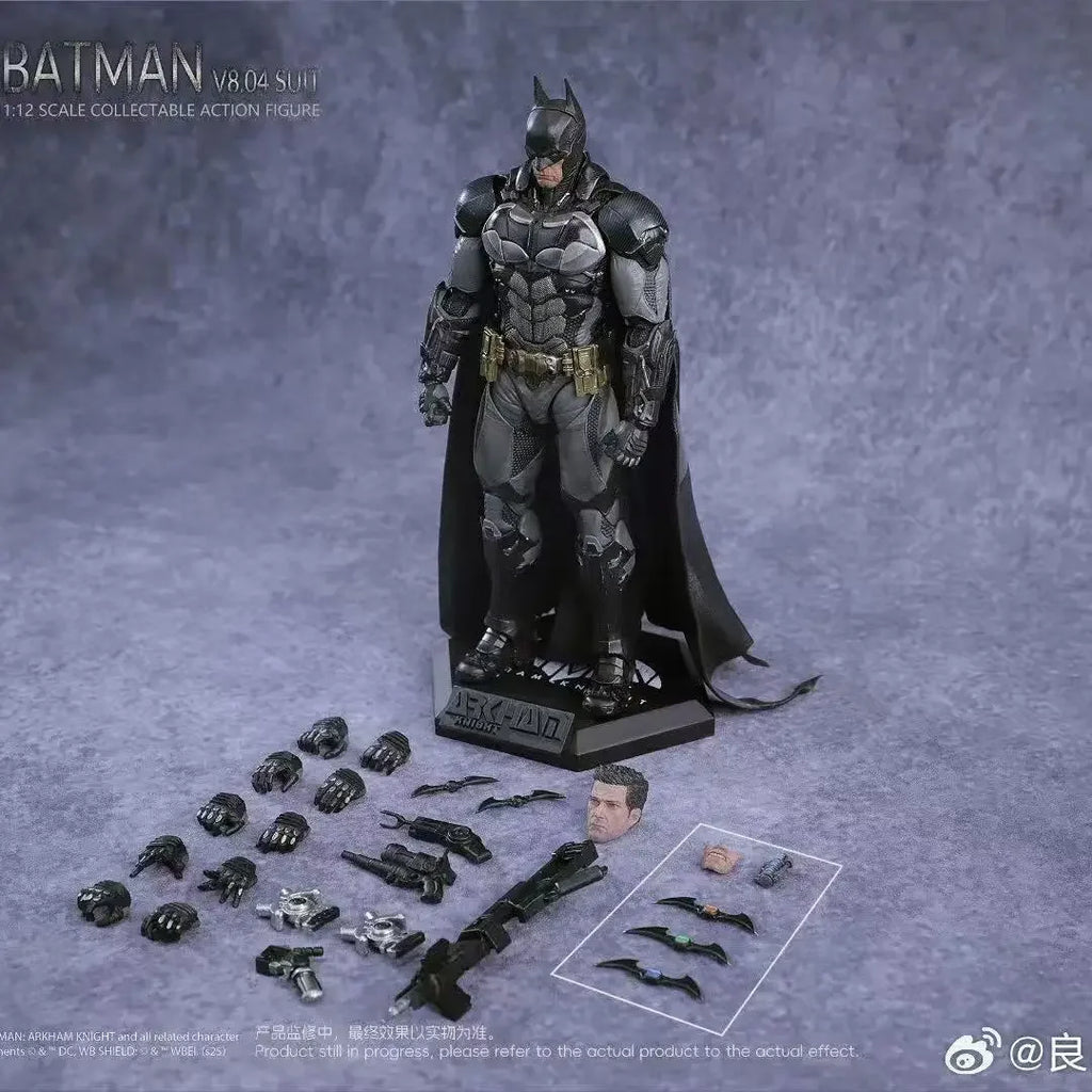In stock LPZZ  DC Toys 1/12 Arkham Knight Figure Deathstroke and Batman Action Figures Finegures Batman Multiverse Superman Gift