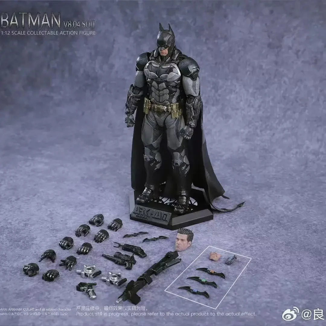 In stock LPZZ  DC Toys 1/12 Arkham Knight Figure Deathstroke and Batman Action Figures Finegures Batman Multiverse Superman Gift