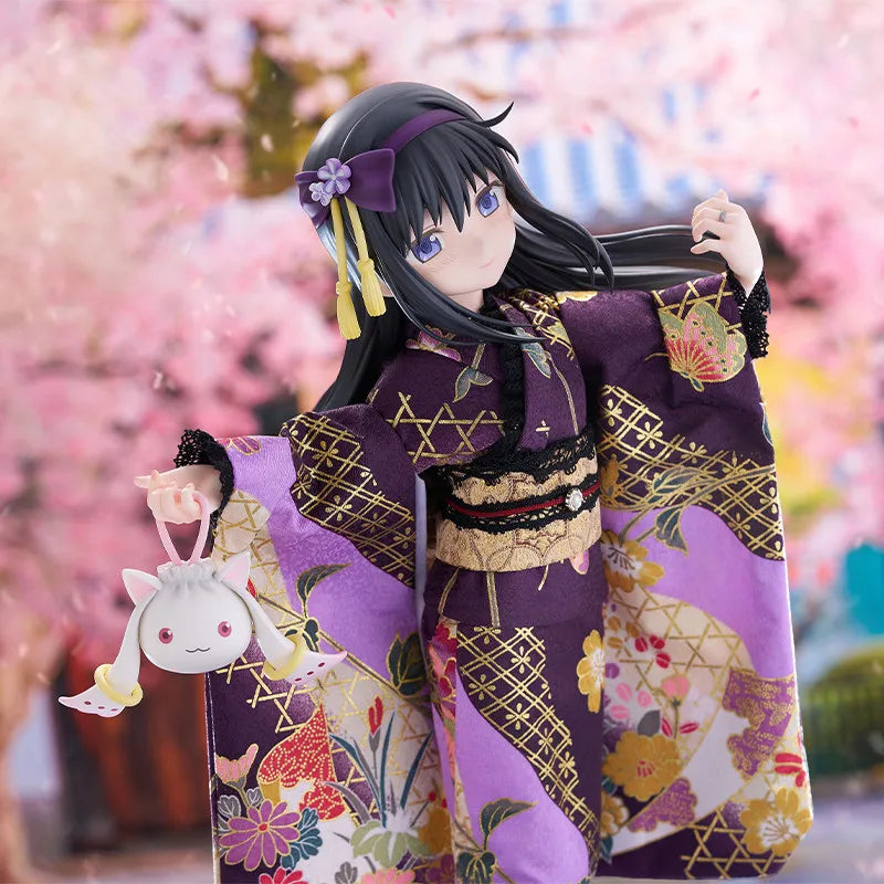 F:NEX Homura Akemi Figure Puella Magi Madoka Magica Rebellion Story Japanese Kimono Style Anime Collectible Hpoi In Stock