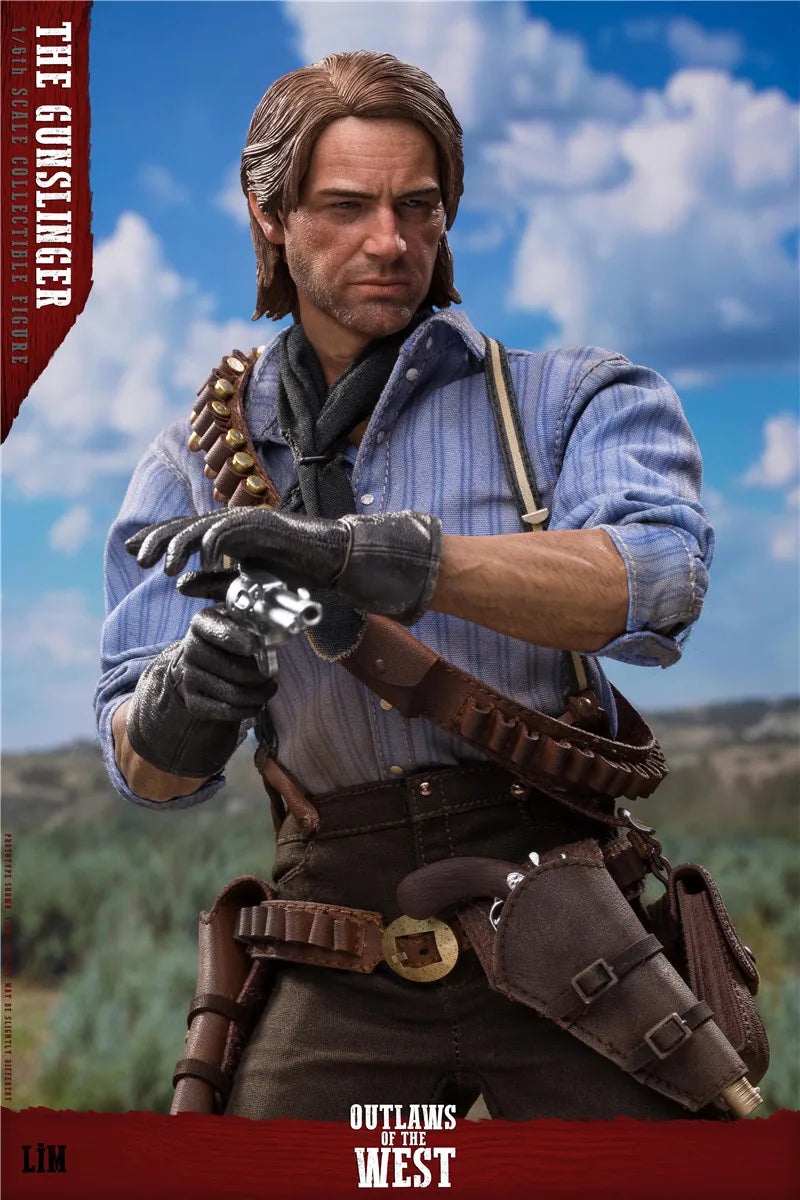 Original LIMTOYS LIM008 1/6 Full Set Male Soldier Western Cowboy Arthur Model With 2 Head Sculpt 12 Inch Action Figure Doll