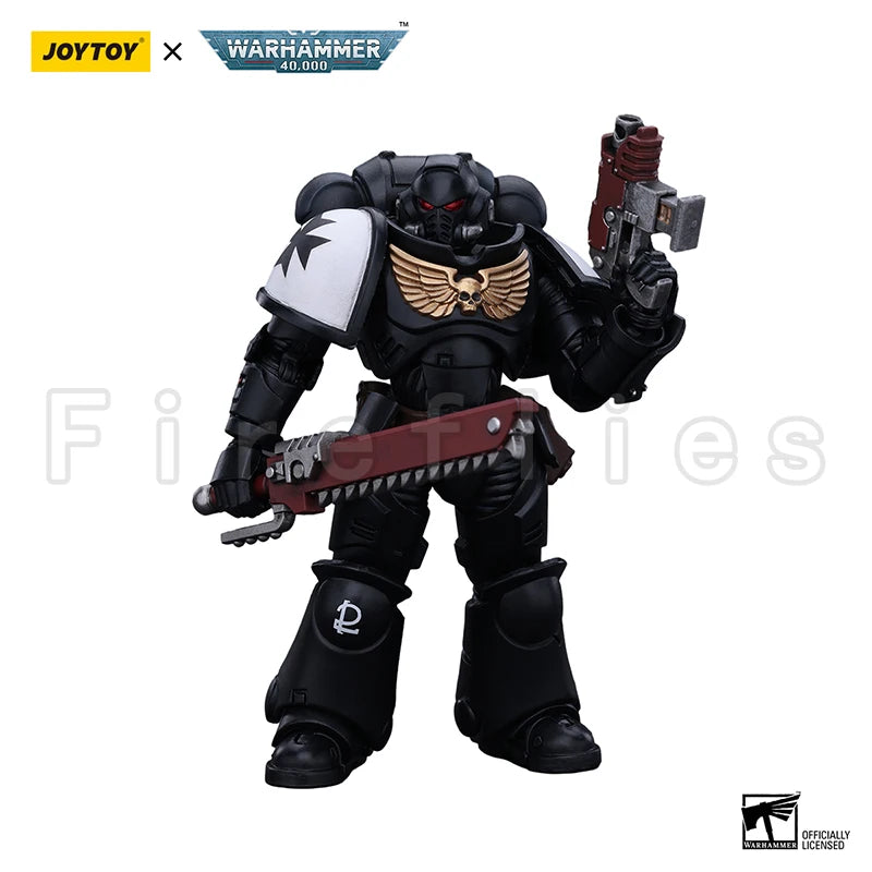 1/18 JOYTOY Action Figure 40K Black Templars Outriders And Brother Valtus Re-issue Version Anime Model Toy