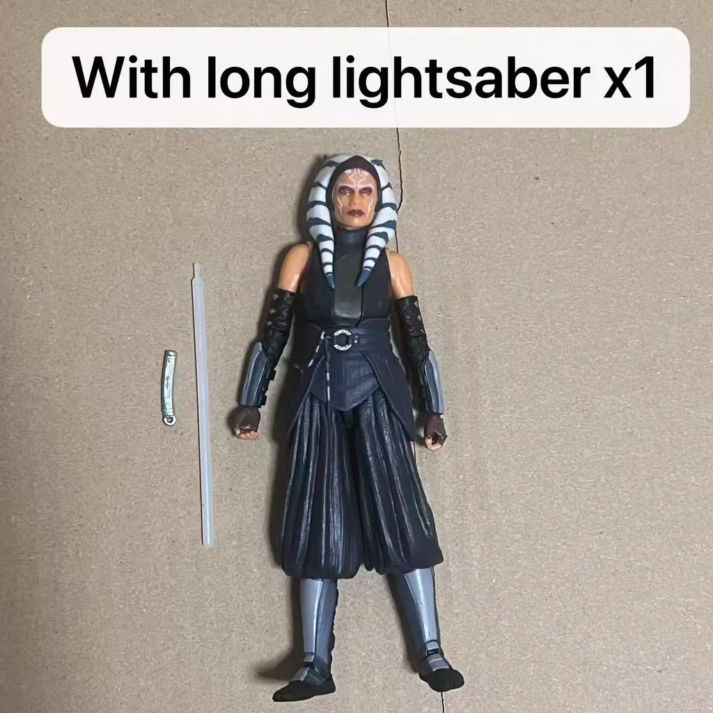 Original 6 Inch Star Wars The Black Series The Mandalorian Ahsoka Tano Action Figure Gifts Toys Collection
