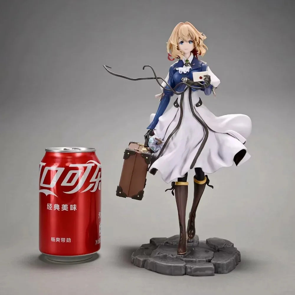 28cm GK VIOLET EVERGARDEN Anime Girl Figure Violet Evergarden Action Figure Sexy Figurine Collectible Model Doll Toy