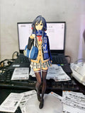 26cm My Teen Romantic Comedy Snafu Yukinoshita Yukino School Uniform Anime Figure Winter Clothing Toy Doll Statue Collect Decor