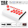 Y02 Arcade-Joystick für PS4/PS3/Xbox One/Switch OLED/Android/iOS, kabelgebundener und kabelloser Street Fighter-Controller mit Makro-/Turbo-Funktion